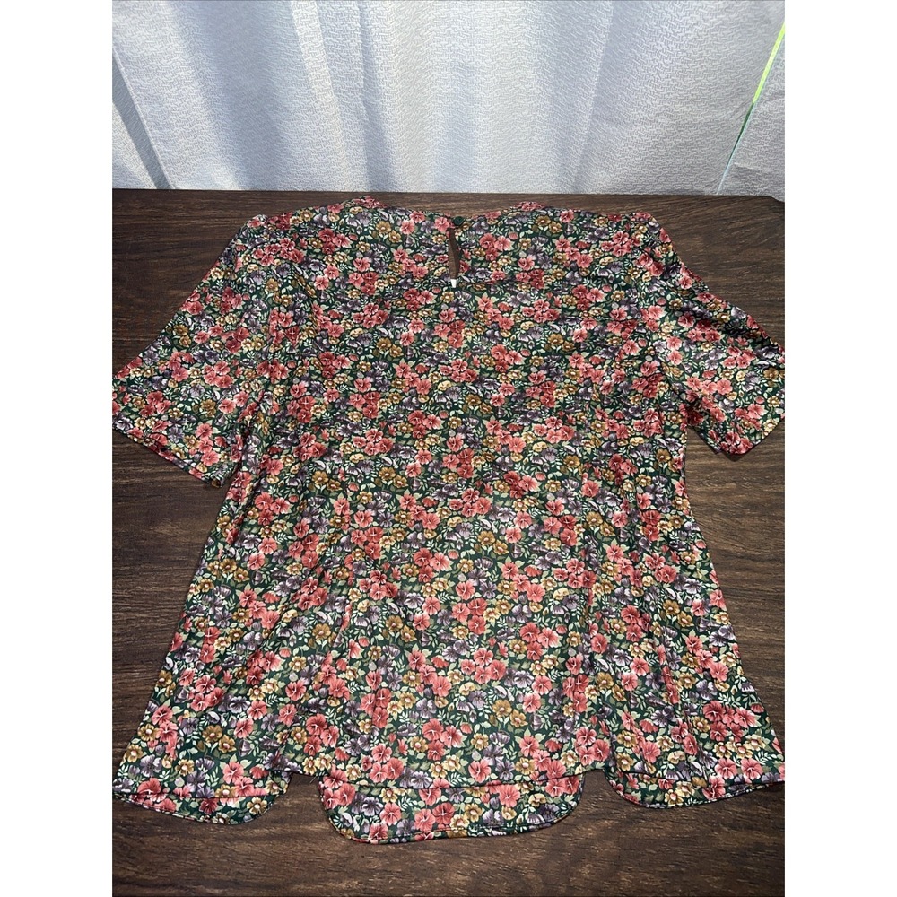 Vintage Whirlaway Frocks Women's Lace Trim Collar Size 16 WP Floral Scallop Hem - Picture 6 of 8